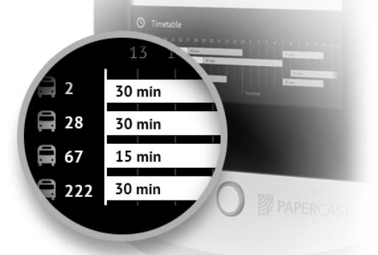 E-Paper Bus Stop Display Real-time Passenger Information System