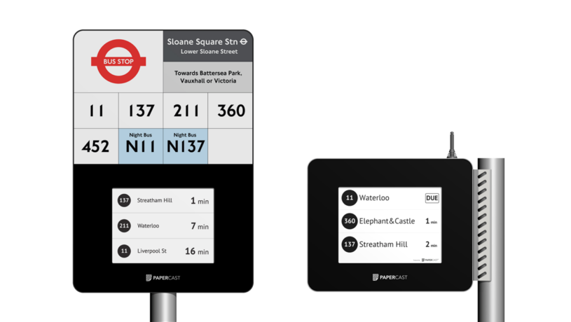 Paper Map Display Device Papercast’s new battery powered e-paper displays break new ground in ...
